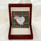 Gift To My Beautiful Girlfriend Valentine Necklace For Soulmate Anniversary Clan Prince of Wales Tartan Everlasting Love Necklace,valentine necklace, necklace girlfriend, necklace for wife, cute necklaces for girlfriend, jewelry for girlfriend, to my soulmate necklace, to my future wife necklace,