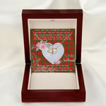 Gift To My Beautiful Girlfriend Valentine Necklace For Soulmate Anniversary Clan Comyn Red Tartan Everlasting Love Necklace,valentine necklace, necklace girlfriend, necklace for wife, cute necklaces for girlfriend, jewelry for girlfriend, to my soulmate necklace, to my future wife necklace,