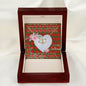Gift To My Beautiful Girlfriend Valentine Necklace For Soulmate Anniversary Clan Comyn Red Tartan Everlasting Love Necklace,valentine necklace, necklace girlfriend, necklace for wife, cute necklaces for girlfriend, jewelry for girlfriend, to my soulmate necklace, to my future wife necklace,