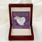 Gift To My Beautiful Girlfriend Valentine Necklace For Soulmate Anniversary Clan Montgomery Tartan Everlasting Love Necklace,valentine necklace, necklace girlfriend, necklace for wife, cute necklaces for girlfriend, jewelry for girlfriend, to my soulmate necklace, to my future wife necklace,