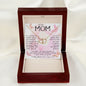 To My Mom Necklace To A Woman Of Wisdom Mother's Day Gift For Mom From Son Mother's Day Everlasting Love Necklace