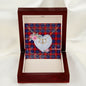 Gift To My Beautiful Girlfriend Valentine Necklace For Soulmate Anniversary Clan Haldane Tartan Everlasting Love Necklace