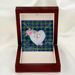 Gift To My Beautiful Girlfriend Valentine Necklace For Soulmate Anniversary Clan Hamilton Hunting Tartan Everlasting Love Necklace