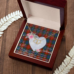 Scotstee Shop - To My Beautiful Girlfriend Valentine Necklace Clan Fraser Ancient Tartan Gift for Girlfriend Everlasting Love Necklace