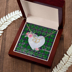 Scotstee Shop - To My Beautiful Girlfriend Valentine Necklace Clan Duncan Modern Tartan Gift for Girlfriend Everlasting Love Necklace