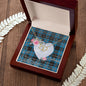 Scotstee Shop - To My Beautiful Girlfriend Valentine Necklace Clan Garden Tartan Gift for Girlfriend Everlasting Love Necklace