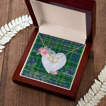 Scotstee Shop - To My Beautiful Girlfriend Valentine Necklace Clan Duncan Ancient Tartan Gift for Girlfriend Everlasting Love Necklace