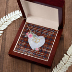 Scotstee Shop - To My Beautiful Girlfriend Valentine Necklace Clan Ainslie Tartan Gift for Girlfriend Everlasting Love Necklace