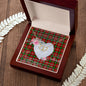 Scotstee Shop - To My Beautiful Girlfriend Valentine Necklace Clan Fairlie Tartan Gift for Girlfriend Everlasting Love Necklace