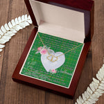 Gift To My Beautiful Girlfriend Valentine Necklace For Soulmate Anniversary Clan Masterton Tartan Everlasting Love Necklace,valentine necklace, necklace girlfriend, necklace for wife, cute necklaces for girlfriend, jewelry for girlfriend, to my soulmate necklace, to my future wife necklace,
