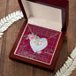 Gift To My Beautiful Girlfriend Valentine Necklace For Soulmate Anniversary Clan Hamilton Modern Tartan Everlasting Love Necklace