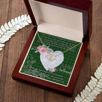 Scotstee Shop - To My Beautiful Girlfriend Valentine Necklace Clan Kennedy Hunting Tartan Gift for Girlfriend Everlasting Love Necklace