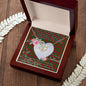 Scotstee Shop - To My Beautiful Girlfriend Valentine Necklace Clan Grant of Monymusk Tartan Gift for Girlfriend Everlasting Love Necklace