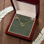 To My Beautiful Soulmate Necklace In Your Eyes I Have Found My Home Clan Gayre Tartan Forever Love Necklace Tartan Gift for Girlfriend Everlasting Love Necklace