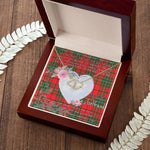 Gift To My Beautiful Girlfriend Valentine Necklace For Soulmate Anniversary Clan MacAulay Tartan Everlasting Love Necklace,valentine necklace, necklace girlfriend, necklace for wife, cute necklaces for girlfriend, jewelry for girlfriend, to my soulmate necklace, to my future wife necklace,