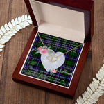 Gift To My Beautiful Girlfriend Valentine Necklace For Soulmate Anniversary Clan Russell Tartan Everlasting Love Necklace,valentine necklace, necklace girlfriend, necklace for wife, cute necklaces for girlfriend, jewelry for girlfriend, to my soulmate necklace, to my future wife necklace,