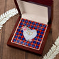 Scotstee Shop - To My Beautiful Girlfriend Valentine Necklace Clan Anstruther Tartan Gift for Girlfriend Everlasting Love Necklace
