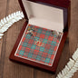 To My Beautiful Soulmate Necklace In Your Eyes I Have Found My Home Clan Dunbar Ancient Tartan Forever Love Necklace Tartan Gift for Girlfriend Everlasting Love Necklace