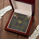 To My Beautiful Soulmate Necklace In Your Eyes I Have Found My Home Clan Cunningham Hunting Tartan Everlasting Love Necklace