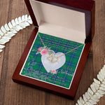 Gift To My Beautiful Girlfriend Valentine Necklace For Soulmate Anniversary Clan Irvine Ancient Tartan Everlasting Love Necklace