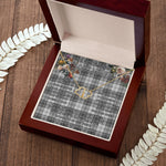 To My Beautiful Soulmate Necklace In Your Eyes I Have Found My Home Clan Douglas Grey Modern Tartan Forever Love Necklace Tartan Gift for Girlfriend Everlasting Love Necklace
