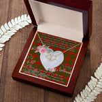 Gift To My Beautiful Girlfriend Valentine Necklace For Soulmate Anniversary Clan Livingstone Tartan Everlasting Love Necklace,valentine necklace, necklace girlfriend, necklace for wife, cute necklaces for girlfriend, jewelry for girlfriend, to my soulmate necklace, to my future wife necklace,
