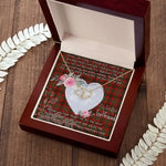 Gift To My Beautiful Girlfriend Valentine Necklace For Soulmate Anniversary Clan Hunter USA Tartan Everlasting Love Necklace,valentine necklace, necklace girlfriend, necklace for wife, cute necklaces for girlfriend, jewelry for girlfriend, to my soulmate necklace, to my future wife necklace,