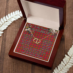 To My Beautiful Soulmate Necklace In Your Eyes I Have Found My Home Clan Grant of Rothiemurchus Tartan Forever Love Necklace Tartan Gift for Girlfriend Everlasting Love Necklace