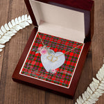 Gift To My Beautiful Girlfriend Valentine Necklace For Soulmate Anniversary Clan Paterson Red Tartan Everlasting Love Necklace,valentine necklace, necklace girlfriend, necklace for wife, cute necklaces for girlfriend, jewelry for girlfriend, to my soulmate necklace, to my future wife necklace,