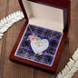 Scotstee Shop - To My Beautiful Girlfriend Valentine Necklace Clan Dunlop Modern Tartan Gift for Girlfriend Everlasting Love Necklace