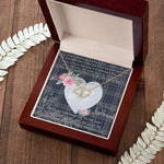 Gift To My Beautiful Girlfriend Valentine Necklace For Soulmate Anniversary Clan Navy Formal Dress Tartan Everlasting Love Necklace,valentine necklace, necklace girlfriend, necklace for wife, cute necklaces for girlfriend, jewelry for girlfriend, to my soulmate necklace, to my future wife necklace,