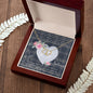 Gift To My Beautiful Girlfriend Valentine Necklace For Soulmate Anniversary Clan Navy Formal Dress Tartan Everlasting Love Necklace,valentine necklace, necklace girlfriend, necklace for wife, cute necklaces for girlfriend, jewelry for girlfriend, to my soulmate necklace, to my future wife necklace,