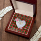 Scotstee Shop - To My Beautiful Girlfriend Valentine Necklace Clan Boyd Tartan Gift for Girlfriend Everlasting Love Necklace