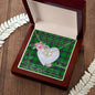 Scotstee Shop - To My Beautiful Girlfriend Valentine Necklace Clan Elphinstone Hunting Tartan Gift for Girlfriend Everlasting Love Necklace