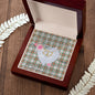 Scotstee Shop - To My Beautiful Girlfriend Valentine Necklace Clan Grant of Auchnarrow Tartan Gift for Girlfriend Everlasting Love Necklace