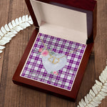 Scotstee Shop - To My Beautiful Girlfriend Valentine Necklace Clan Dunlop Dress Tartan Gift for Girlfriend Everlasting Love Necklace