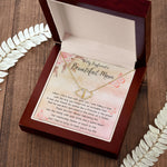 To My Boyfriend's Beautiful Mom Necklace - The Boy You Raised Into An Incredible Man - Necklace Gift For Boyfriend's Mom, Mother's Day Necklace Mother's Day Everlasting Love Necklace