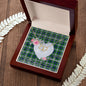 Gift To My Beautiful Girlfriend Valentine Necklace For Soulmate Anniversary Clan Johnston Dress Tartan Everlasting Love Necklace