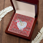 Gift To My Beautiful Girlfriend Valentine Necklace For Soulmate Anniversary Clan Lennox Dress Tartan Everlasting Love Necklace