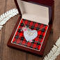 Gift To My Beautiful Girlfriend Valentine Necklace For Soulmate Anniversary Clan Ramsay Modern Tartan Everlasting Love Necklace,valentine necklace, necklace girlfriend, necklace for wife, cute necklaces for girlfriend, jewelry for girlfriend, to my soulmate necklace, to my future wife necklace,