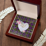 Gift To My Beautiful Girlfriend Valentine Necklace For Soulmate Anniversary Clan MacDonell Of Glengarry Modern Tartan Everlasting Love Necklace,valentine necklace, necklace girlfriend, necklace for wife, cute necklaces for girlfriend, jewelry for girlfriend, to my soulmate necklace, to my future wife necklace,