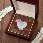 Scotstee Shop - To My Beautiful Girlfriend Valentine Necklace Clan Erskine Tartan Gift for Girlfriend Everlasting Love Necklace