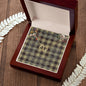 To My Beautiful Soulmate Necklace In Your Eyes I Have Found My Home Clan Dunlop Hunting Tartan Forever Love Necklace Tartan Gift for Girlfriend Everlasting Love Necklace
