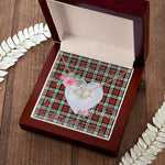 Scotstee Shop - To My Beautiful Girlfriend Valentine Necklace Clan Graham Tartan Gift for Girlfriend Everlasting Love Necklace