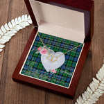 Scotstee Shop - To My Beautiful Girlfriend Valentine Necklace Clan Forsyth Ancient Tartan Gift for Girlfriend Everlasting Love Necklace
