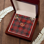 To My Beautiful Soulmate Necklace In Your Eyes I Have Found My Home Clan MacIver Tartan Forever Love Necklace Tartan Gift for Girlfriend Everlasting Love Necklace