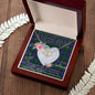 Gift To My Beautiful Girlfriend Valentine Necklace For Soulmate Anniversary Clan Sinclair Modern Tartan Everlasting Love Necklace,valentine necklace, necklace girlfriend, necklace for wife, cute necklaces for girlfriend, jewelry for girlfriend, to my soulmate necklace, to my future wife necklace,