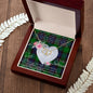 Gift To My Beautiful Girlfriend Valentine Necklace For Soulmate Anniversary Clan Stewart Modern Tartan Everlasting Love Necklace,valentine necklace, necklace girlfriend, necklace for wife, cute necklaces for girlfriend, jewelry for girlfriend, to my soulmate necklace, to my future wife necklace,