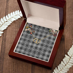 To My Beautiful Soulmate Necklace In Your Eyes I Have Found My Home Clan Grey Douglas Tartan Forever Love Necklace Tartan Gift for Girlfriend Everlasting Love Necklace