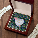 Scotstee Shop - To My Beautiful Girlfriend Valentine Necklace Clan Allison Tartan Gift for Girlfriend Everlasting Love Necklace